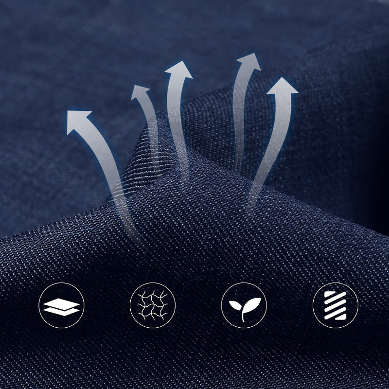 🔥Säsongskampanj 49% OFF🔥Jeans med hög midja och rak skärning för män