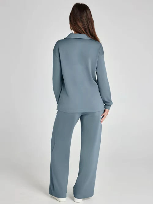🔥Dam 2-delade set Casual Långärmade Sweatersuits Se