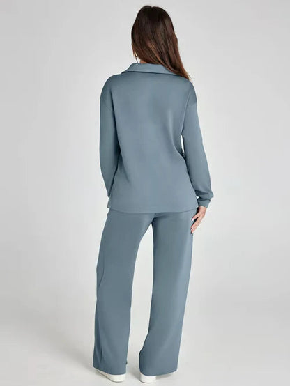 🔥Dam 2-delade set Casual Långärmade Sweatersuits Se
