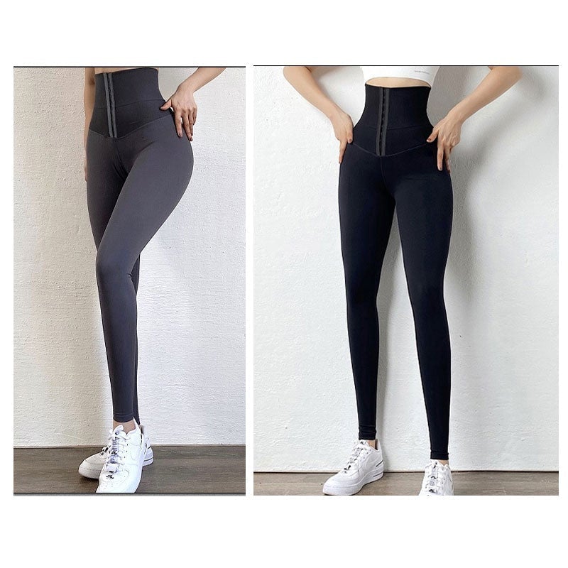 👖 50 % RABATT NU! 🔥 Leggings med hög midja och magkontroll – inbyggd formande funktion, justerbar korsettmidja och superelastiskt material ✨