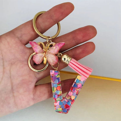 🎁Sista dagen 49 % RABATT🔥 🌼Nyckelringar med initialer🦋