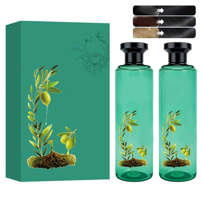 Långvarig hårfärg med botaniska eteriska oljor