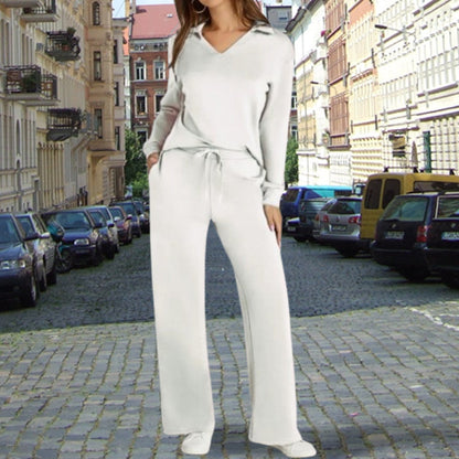 🔥Dam 2-delade set Casual Långärmade Sweatersuits Se