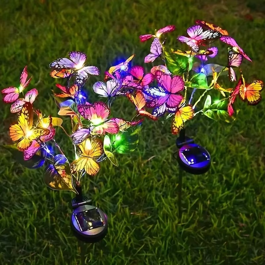 🦋Solcellslampor för utomhusbruk i form av fjärilar💐[Gratis gratulationskort med fjärilsmotiv vid köp