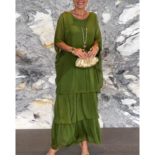 👗 51 % RABATT NU! 🎨 Löst sittande klänning i konstnärlig stil – avslappnad passform, unik design och perfekt för lediga dagar