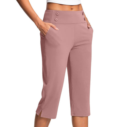 🧘‍♀️ 50% RABATT NU!✨ Eleganta Yogabyxor med Formande Effekt – Magstöd & Djupa Fickor – Träning & Lifestyle 🔥