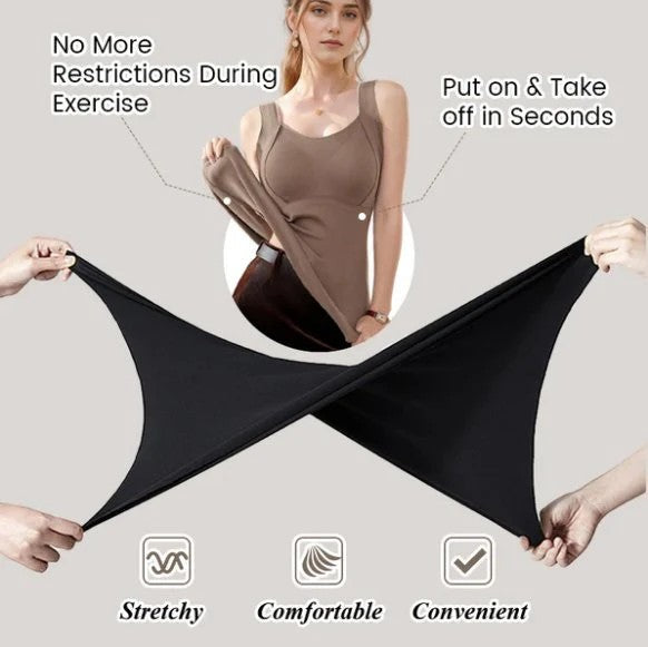 💖Black Friday-rea 60 % rabatt🌹 [Steam-present] Termisk linne för kvinnor med inbyggd behå