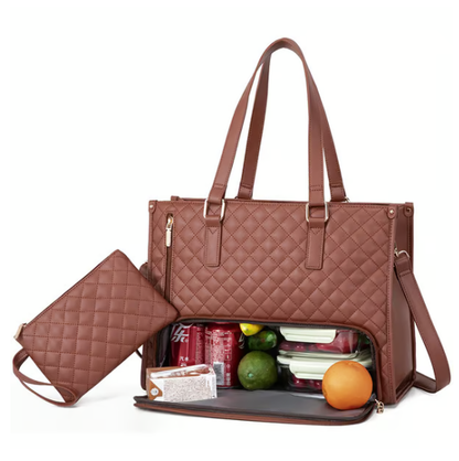🔥3 i 1 Lunch Tote Bag för kvinnor🎁Bär din dag med stil - varma måltider, säker teknik, inga kompromisser! ✨