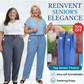 ⏳Tidsbegränsat erbjudande: 65 % rabatt!!💕👖Mom-jeans med hög midja och extremt stretchig passform