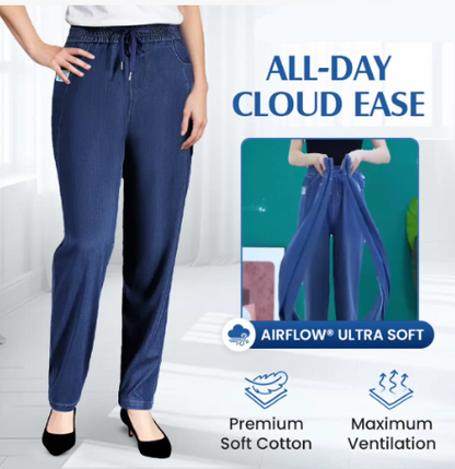 ⏳Tidsbegränsat erbjudande: 65 % rabatt!!💕👖Mom-jeans med hög midja och extremt stretchig passform