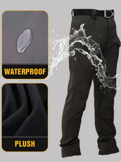 Black Friday-rea 🔥Soft Shell vattentäta vandringsvinter taktiska byxor för män