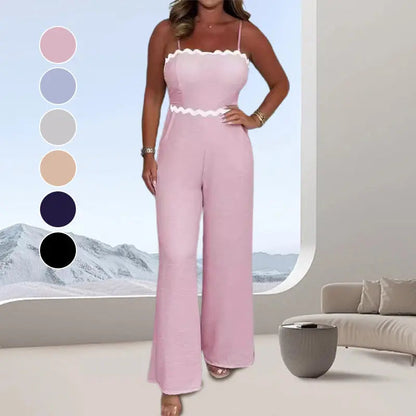 Elegant jumpsuit med inbyggd behå för kvinno