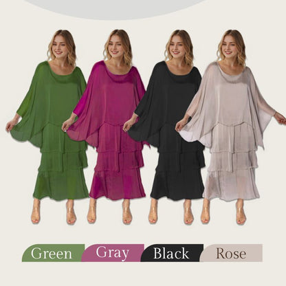 👗 51 % RABATT NU! 🎨 Löst sittande klänning i konstnärlig stil – avslappnad passform, unik design och perfekt för lediga dagar