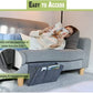 🛏️50 % RABATT! Hängande förvaringspåse för sängkanten – förvaringsvagn med flera fickor, hängande filtpåse för våningssängar i studentrum, med plats för surfplatta, bok, telefon och skrivmaterial