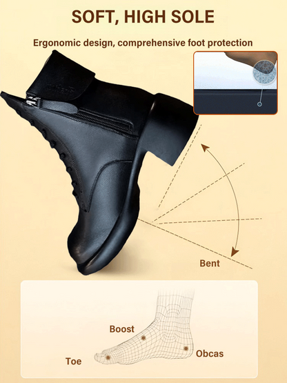 🎈Vinterrea🎈 Tidsbegränsad 50% rabatt! 💕 Den perfekta presenten – Vintage brittiska ankelboots