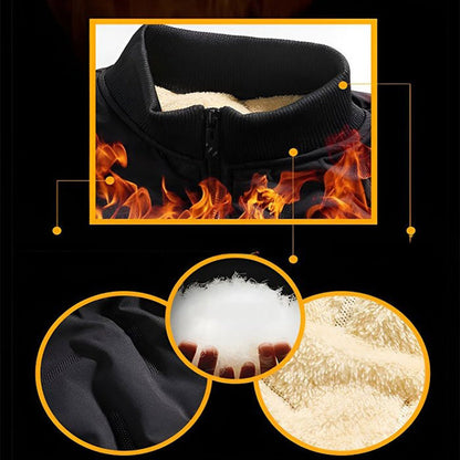 Få 49% rabatt Mäns kviltad vinterjacka med fuskpälsfoder