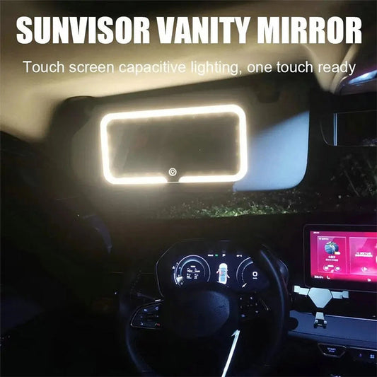 Solskydd För Bil LED Vanity Mirror