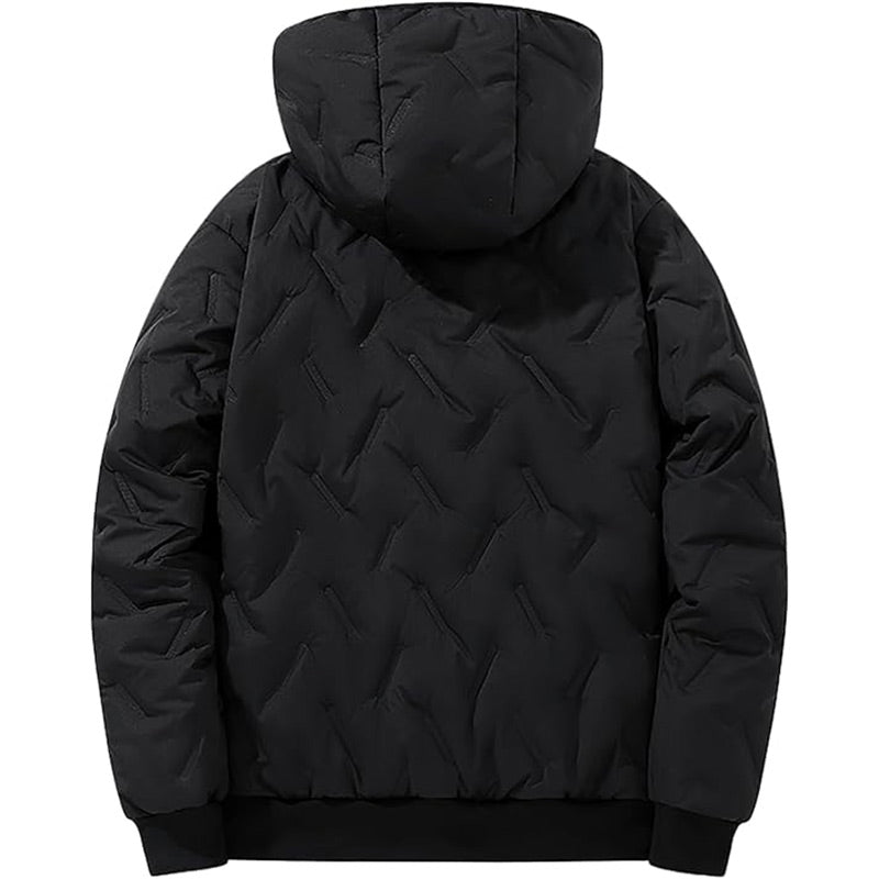 🔥Vinterjacka med huva och dragkedja för män