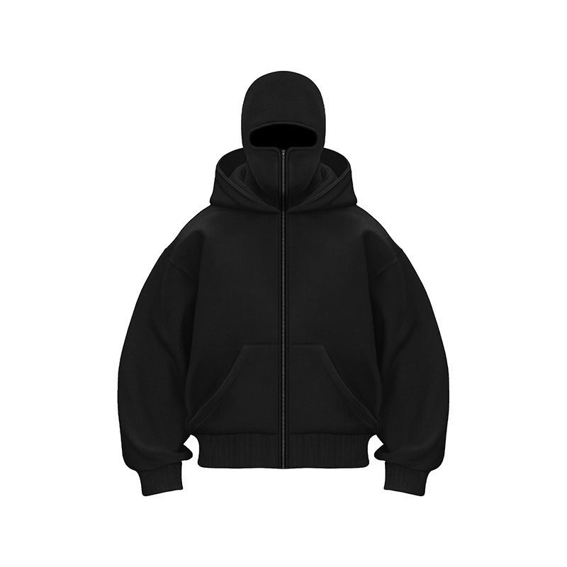 👁️‍🗨️Ninja-hoodie med dragkedja för män och kvinno