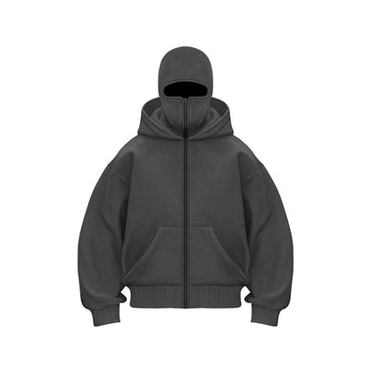 👁️‍🗨️Ninja-hoodie med dragkedja för män och kvinno