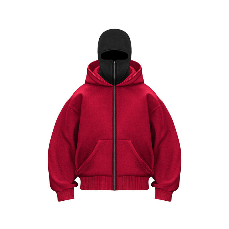 👁️‍🗨️Ninja-hoodie med dragkedja för män och kvinno