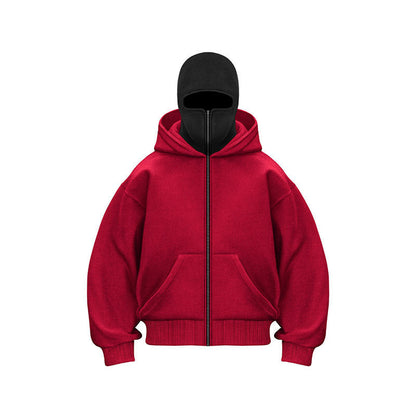 👁️‍🗨️Ninja-hoodie med dragkedja för män och kvinno