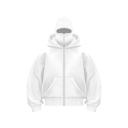 👁️‍🗨️Ninja-hoodie med dragkedja för män och kvinno