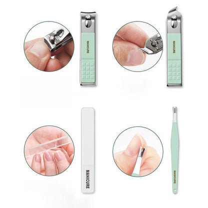 ⏳Begränsad tid 50% rabatt💥Nagelklippare bärbar uppsättning (12/16 delar)
