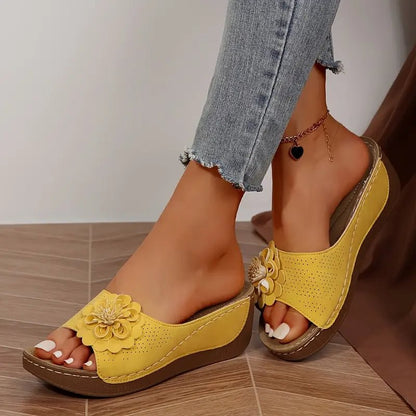 🔥2025 Ny 50% rabatt Hot Sale🔥Komfortabla sandaler med blommor för kvinnor
