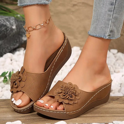 🔥2025 Ny 50% rabatt Hot Sale🔥Komfortabla sandaler med blommor för kvinnor