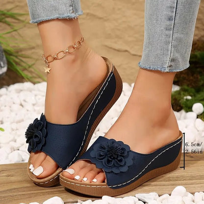 🔥2025 Ny 50% rabatt Hot Sale🔥Komfortabla sandaler med blommor för kvinnor