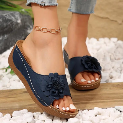 🔥2025 Ny 50% rabatt Hot Sale🔥Komfortabla sandaler med blommor för kvinnor