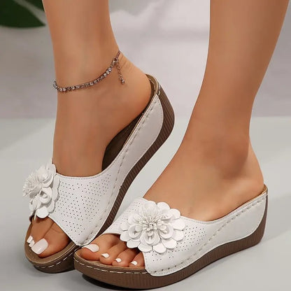 🔥2025 Ny 50% rabatt Hot Sale🔥Komfortabla sandaler med blommor för kvinnor