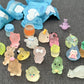 Blind Bag Självlysande minidjurfigurer av harts - 10 st/set
