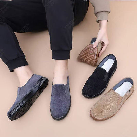 Slip-on för män Andningsbara skor med mjuk sul