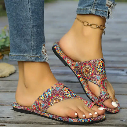 🔥 Lättviktsortopediska platta sandaler för kvinnor