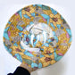 Blommig Stor Brimmed Sun Hat med Mask
