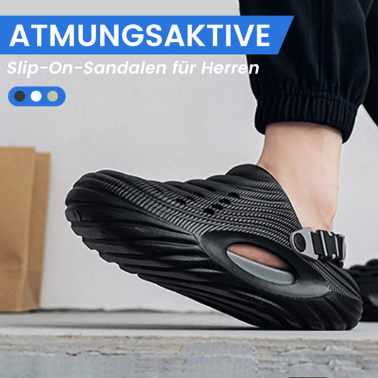Andningsbara slip-on-sandaler för män