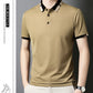 Kortärmad Stretch Ice Silk T-shirt med uppslag för mä
