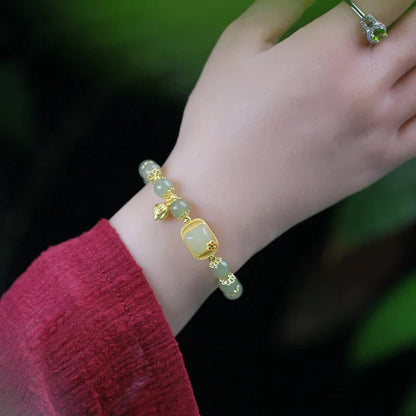🔥Koop 1 Krijg 1 Gratis🔥Hetian Jade Kralen Armband