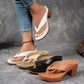 Sommar Flip Flops med hög klack för kvinnor