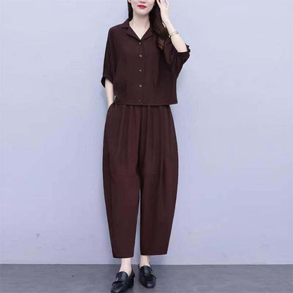 Tvådelat Vintage Relaxed Fit-set för kvinno