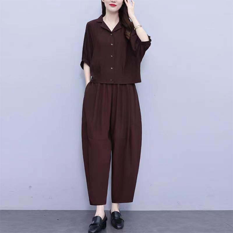 Tvådelat Vintage Relaxed Fit-set för kvinno