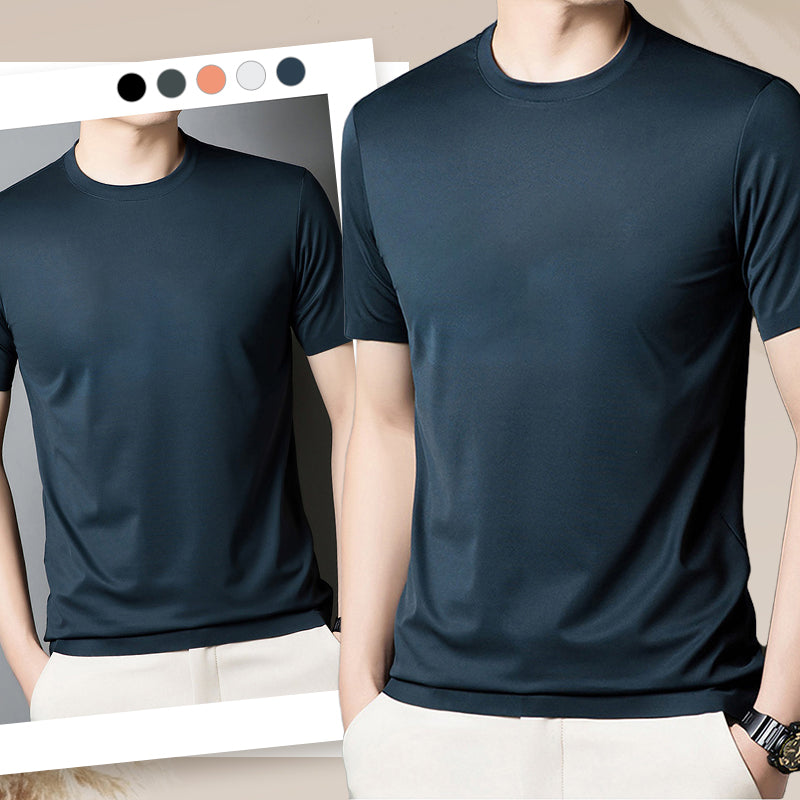 ✈️Fri frakt när du köper 2✈️T-shirt med rund hals och bekväm andningsfunktion för män