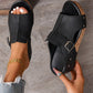 Dammode Peep Toe Wedge Platform Sandaler