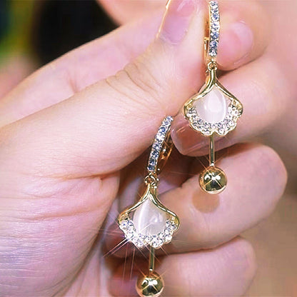 🎉🛍️ Time bound sale💎Delikat Ginkgo Leaf örhängen för kvinnor