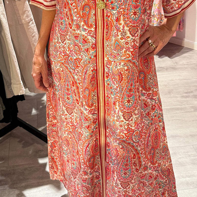 👗bekväm klänning med löst tryck för kvinnor💕
