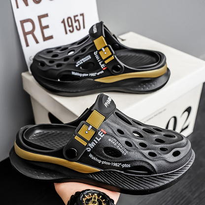 Unisex avslappnade och lätta slip-on-träskor