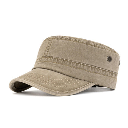 Vintage basebollkeps med platt top
