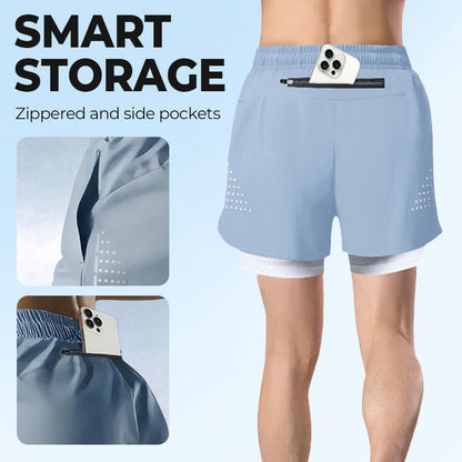 Andningsbara och bekväma sportshorts för män